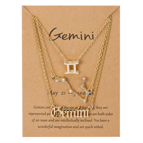 Load image into Gallery viewer, Zodiac Sign Pendant Necklace
